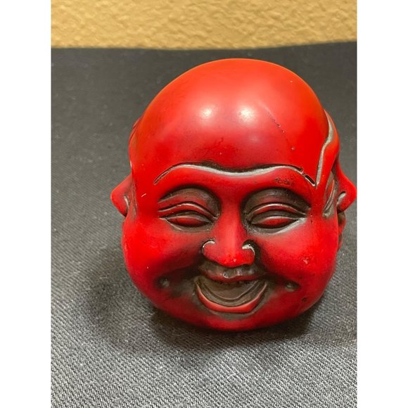 Vintage Buddha Four Face Resin Positive Energy Ornament Sculpture - Picture 1 of 8